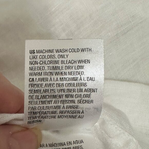 Linen Club Room Luxury Mens White Linen Shirt XXL Resort Tropical Old Money - Picture 6 of 8